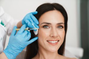 botox being done on a woman in the winter